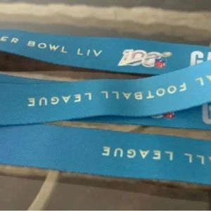 Super Bowl XIV MIAMI Florida Football * LANYARD * authentic keychain Mint Unused